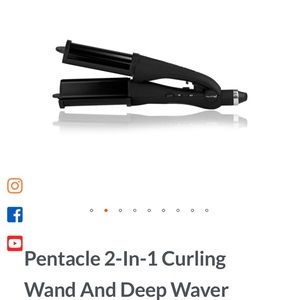 NUME 2 in 1 curling wand practically new!
